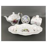 Vintage Westmoreland Milk Glass Trinket Box & More