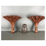 Cast Iron Owl Door Stopper & Scalloped Shelfs