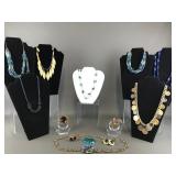 Gold & Jeweltone Vintage Costume Jewelry