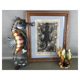 Lizard/gecko Art Piece, Seahorse Wall Decor