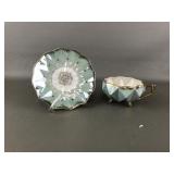 Royal Sealy Mid-century Geometric Teacup & Saucer