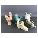 Vintage Ceramic Ostrich Planter & More