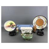 Vintage Pagoda Hand Painted Lustre Ware Plate