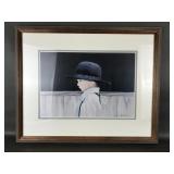 Benjamin Amish Boy Framed Signed N.a. Noel Print