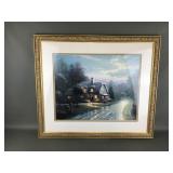 Thomas Kinkade Moonlight Lane I Print W Coa