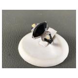 Sterling Silver Marquise Cut Ladies Ring