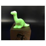 Fenton Glowing Burmese Dinosaur Figurine