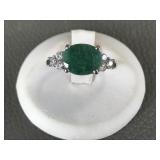Sterling Silver & Tested Gemstone Statement Ring