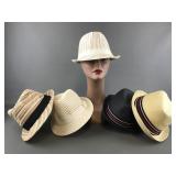 New Woven Paper Straw Fedora Hats
