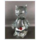 Hand Blown Cat Glass Figurine