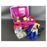 Small Ladies Tacklebox With Lures, Hooks & More