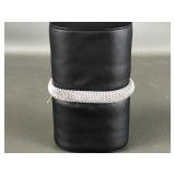 Italian Sterling Silver Mesh Chunky Bracelets