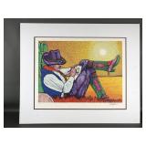 Color Serigraph 'western' By Artist David