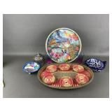 Vintage Mcm Hawaiian Souvenir Platter, Mexican