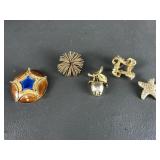 Robert Stars, Boucher, Lisner & More Vtg Brooches