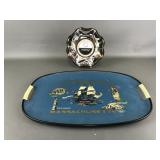 World Exhibition Houze Art & Plymouth Mass Tray