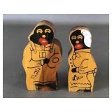 Vintage Wooden Americana Salt & Peppers