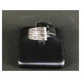 2 Tone Sterling Silver Cocktail Ring