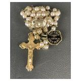 22kt Gold Plated Sterling Silver Cross & Center