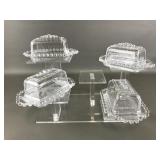 Candlewick Glass Butter Dishes