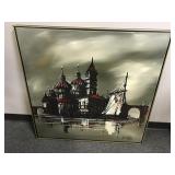 Vtg R. Styles Framed Painting
