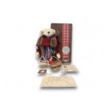 SIGNED Gorham Musical Hollybeary Kringle Bear