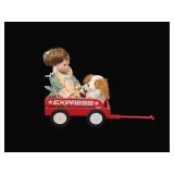 Danbury Mint 'Puppy Express' Girl-Puppy-Wagon Doll