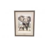 Lenox ï¿½Elephant Embraceï¿½ LTD Edition Framed Art