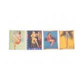 Vintage Pinup Girls Retro Glamour Art Mini Prints