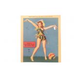 Rare Uncut WW2 Punch-Out Aircraft Pinup Art
