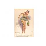 Rare Uncut WW2 Punch-Out Aircraft Pinup Art
