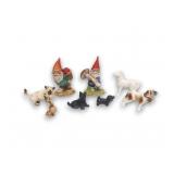 Vintage Miniature Figurines - Gnomes & Animals