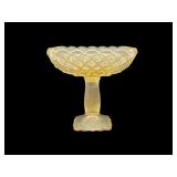 Vintage LE Smith Glass Footed Compote Bowl