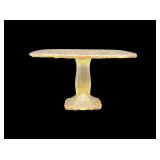 Vintage LE Smith Glass Square Pedestal Cake Stand