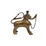 RARE Antique Erhard & Sohne Aquamanile Oil Lamp