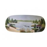 LARGE Hand Painted Wooden Slab Wall Art