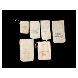 Vintage Canvas Bank Money Bags