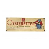 Vintage Nabisco Oysterettes Porcelain Enamel Sign