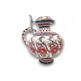 Vintage Bavaria Pitcher with Pewter Lid 10.5"