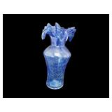 Vintage Fluted Edge Cobalt Blue Vase