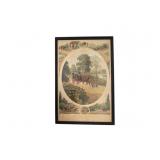 Antique Framed Art - Coach & Horses