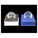 Two Swarovski Paperweights in Boxes