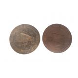 Vintage Tool & Die Institute Bronze Medallions