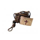 Masonic Ceremonial Sword Belt with Gilt Buckle