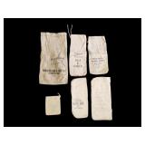 Vintage Canvas Bank & Currency Bags