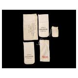 Vintage Canvas Bank & Currency Bags