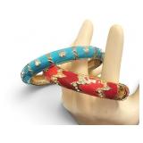 Vintage Tommy Bahama Cuff Hinged Bracelets