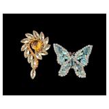 Vintage Rhinestone Brooches