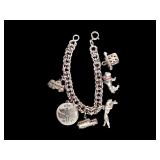 Vintage Charm Bracelet with Misc Charms
