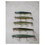 5 Smithwick Wood Devil's Horse Fishing Lure Lot